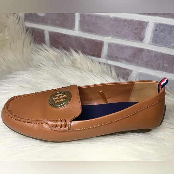 Tommy Hilfiger Shoes Tommy Hilfiger Womens Brown Leather Slip
